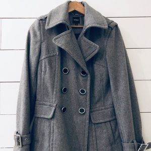 Express | Heather Grey Wool Peacoat Women’s Small